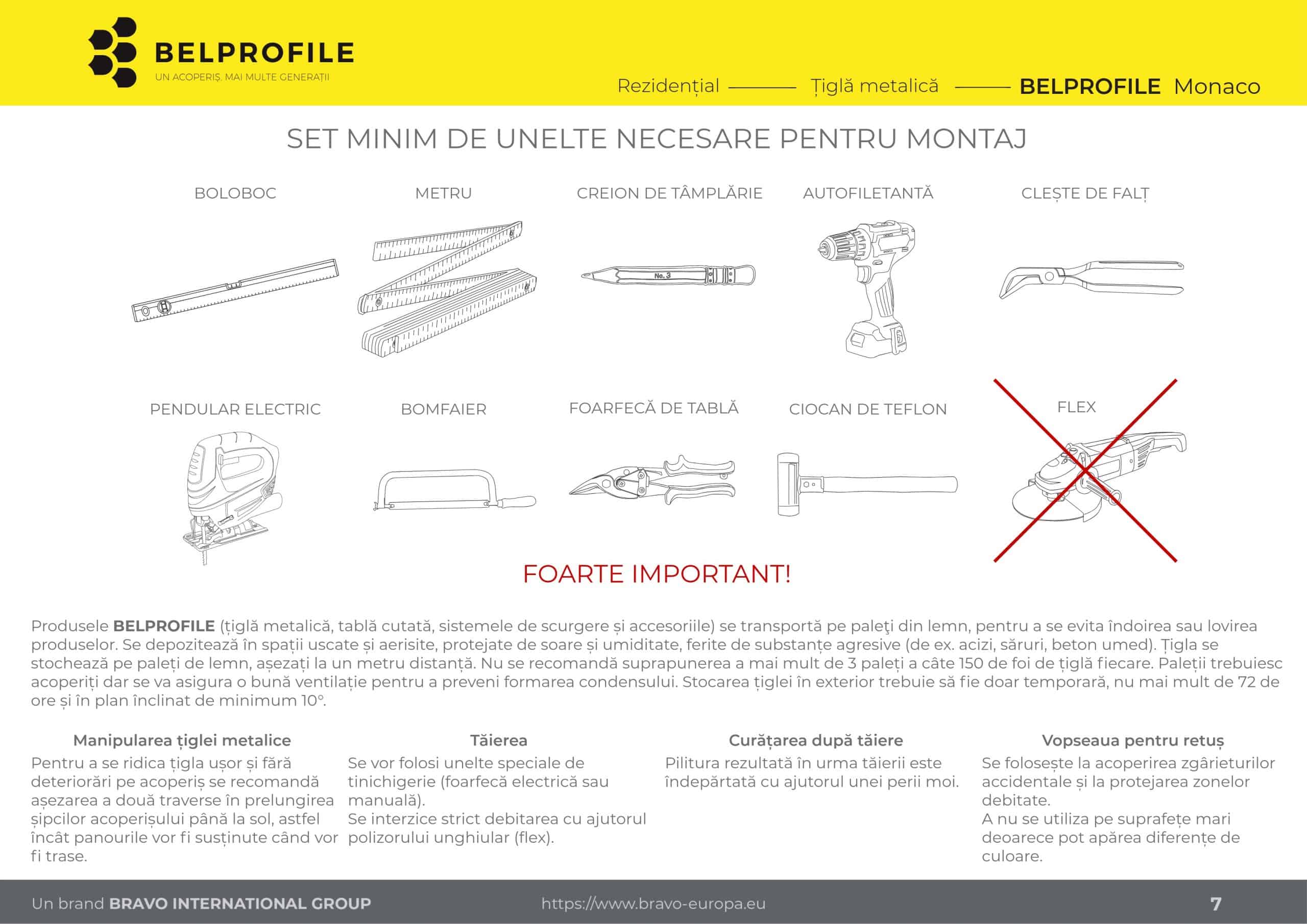 Detaliu coamă și muchii acoperiș Monaco
