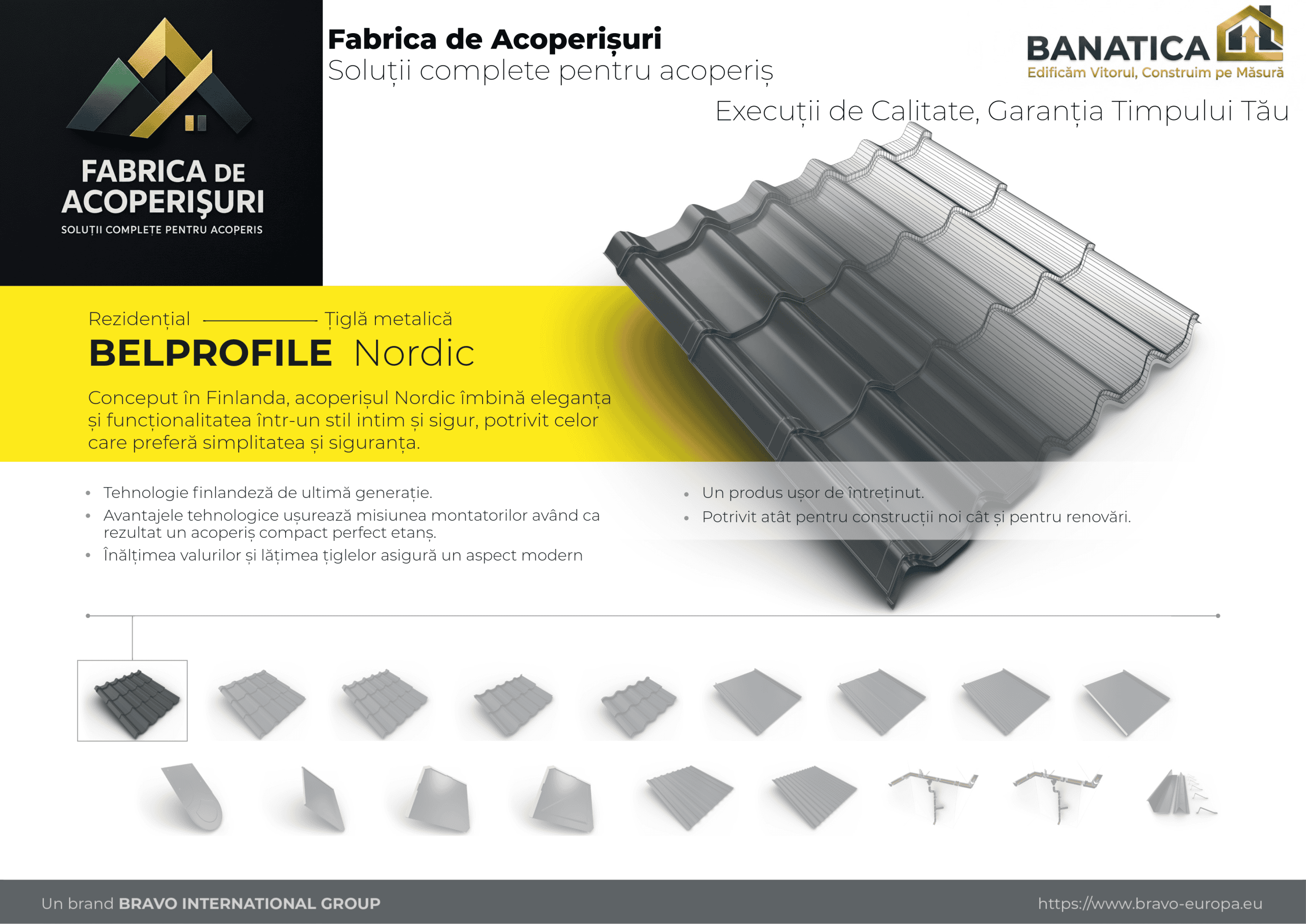 Țiglă metalică Bellprofile Nordic