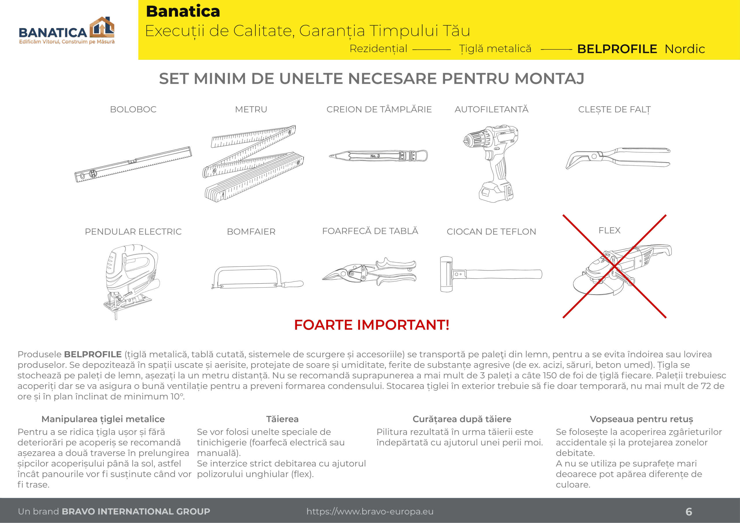 Acoperiș complet Bellprofile NORDIC – vedere de ansamblu