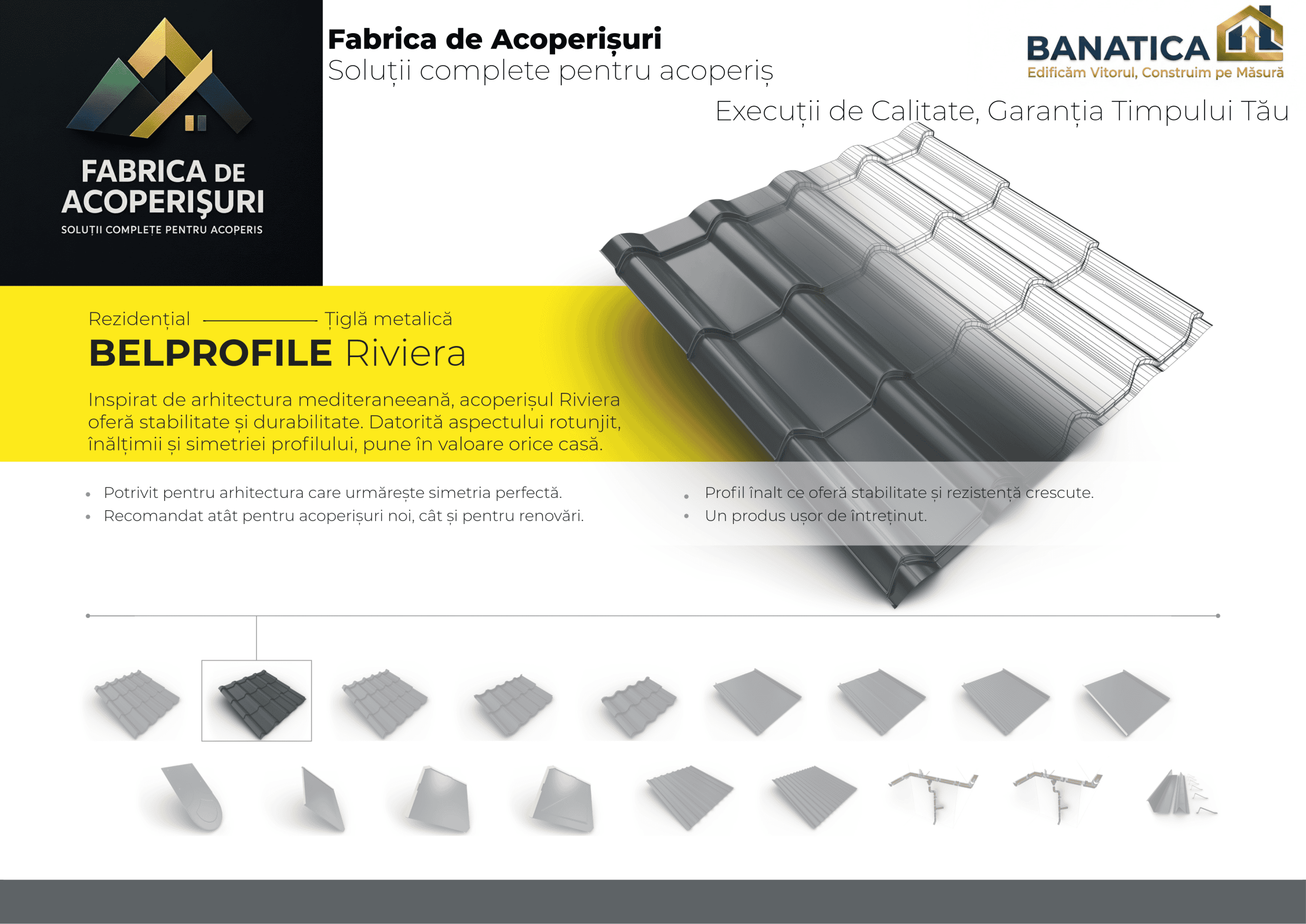 Țiglă metalică Bellprofile Riviera