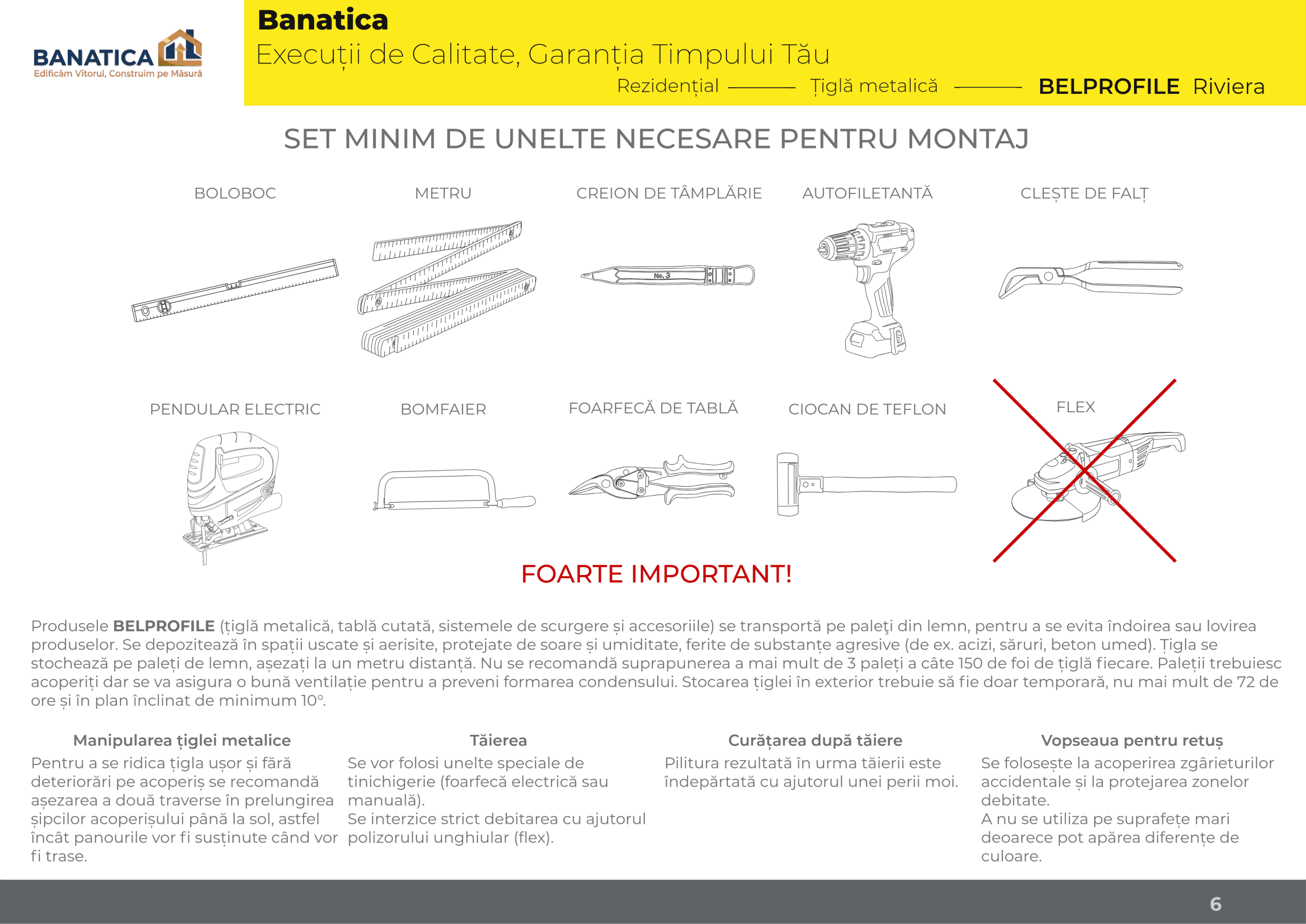 Acoperiș complet Bellprofile RIVIERA – vedere de ansamblu