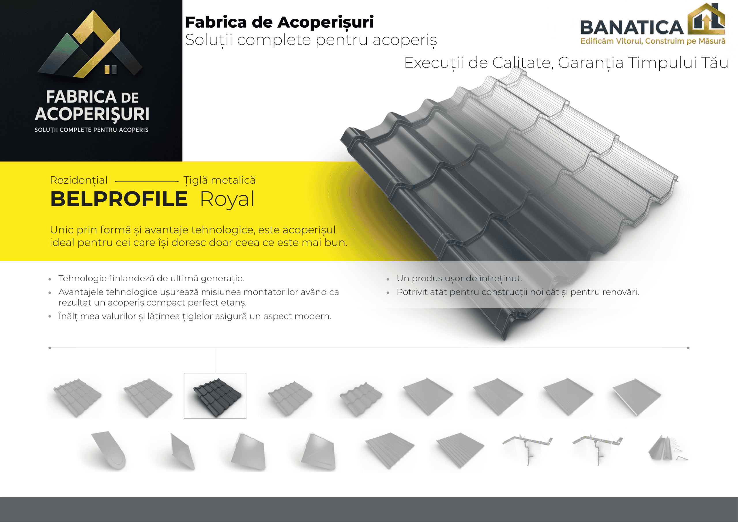 Țiglă metalică Bellprofile Royal