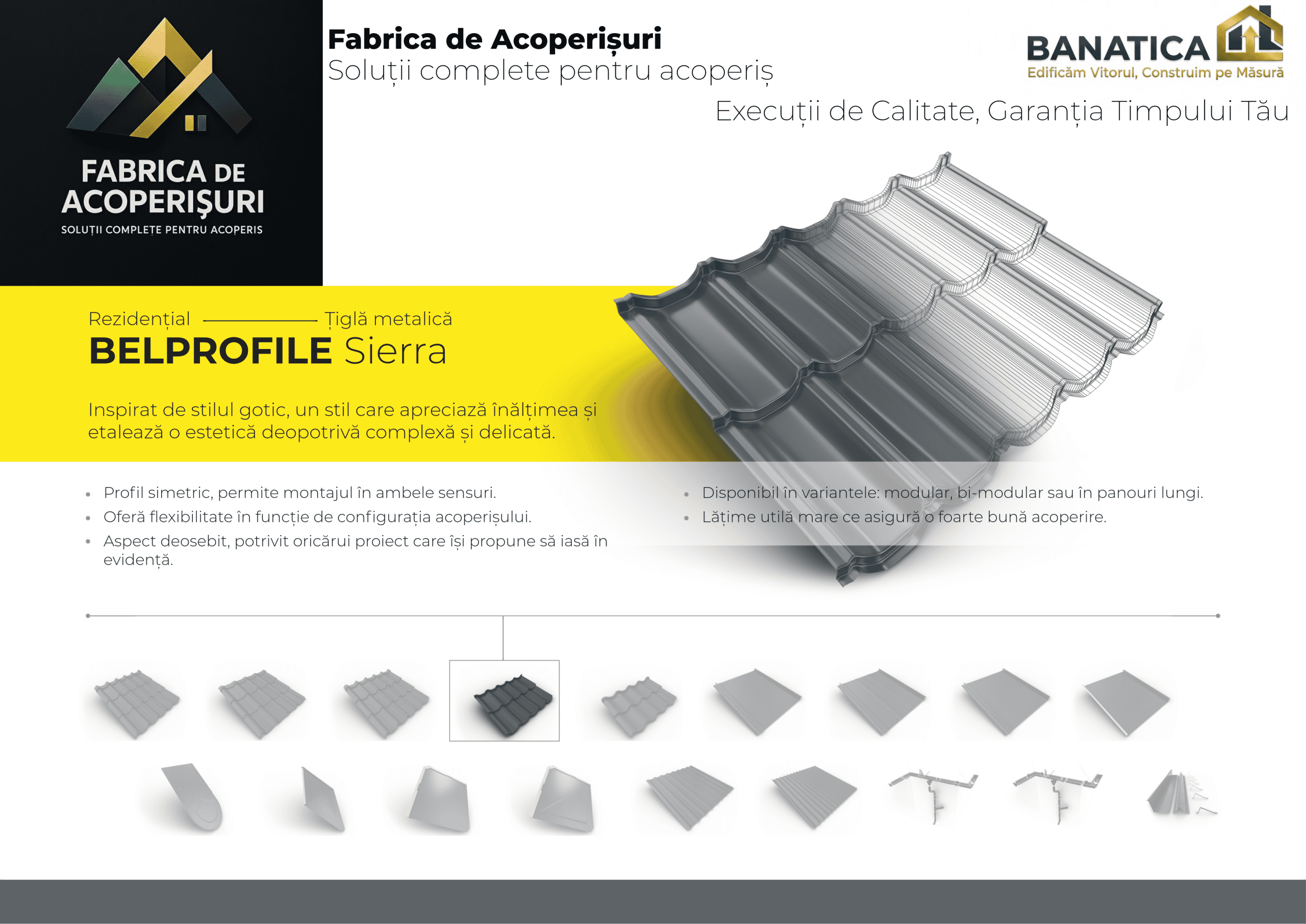 Țiglă metalică Bellprofile Sierra