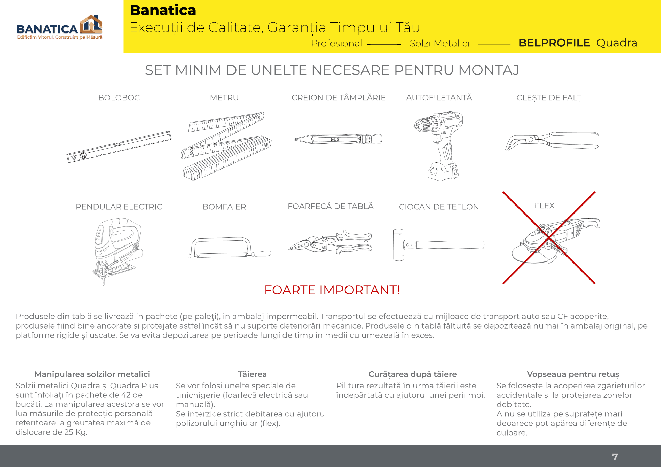 Detaliu suplimentar solzi QUADRA