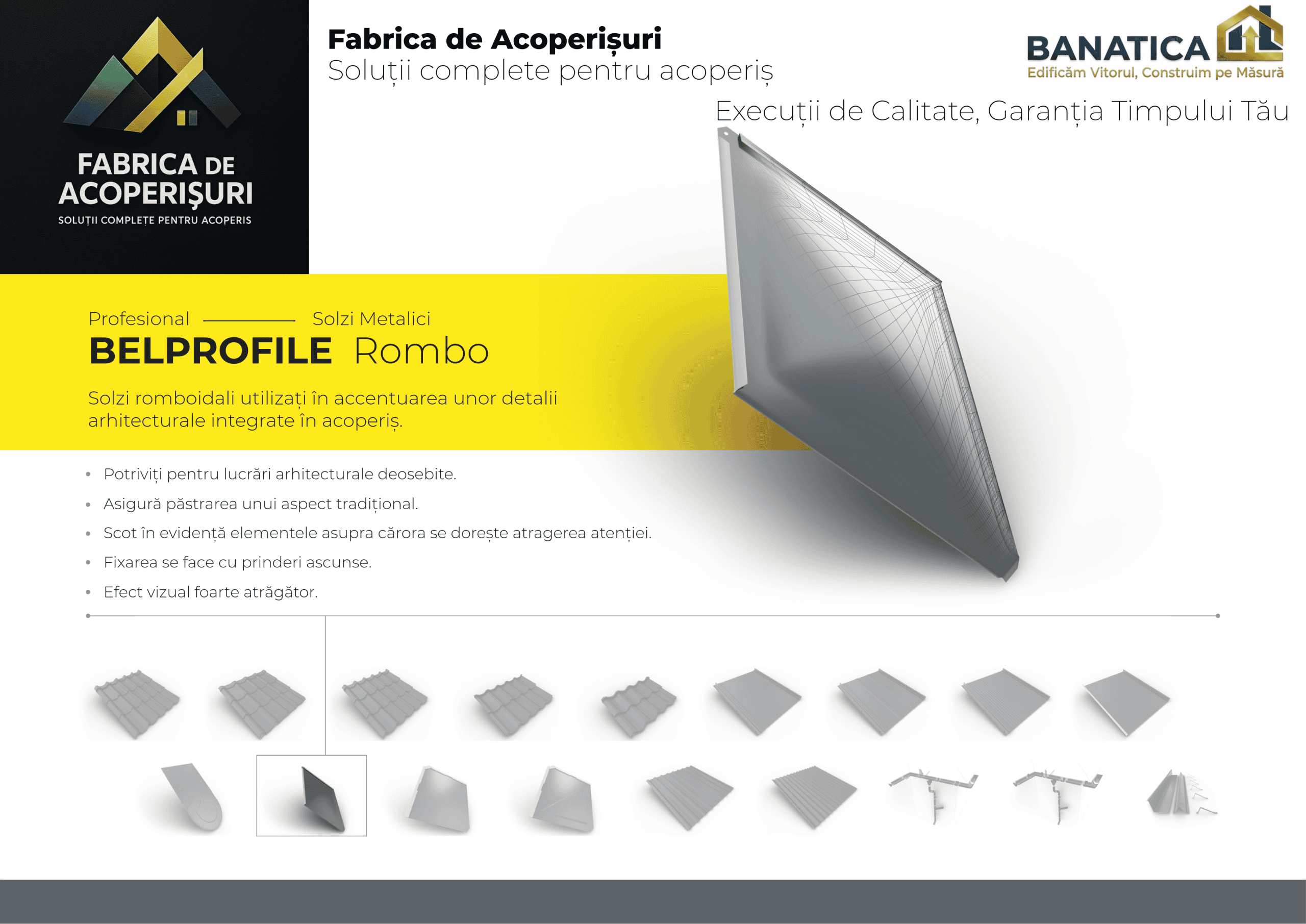 Solzi metalici Bellprofile Rombo