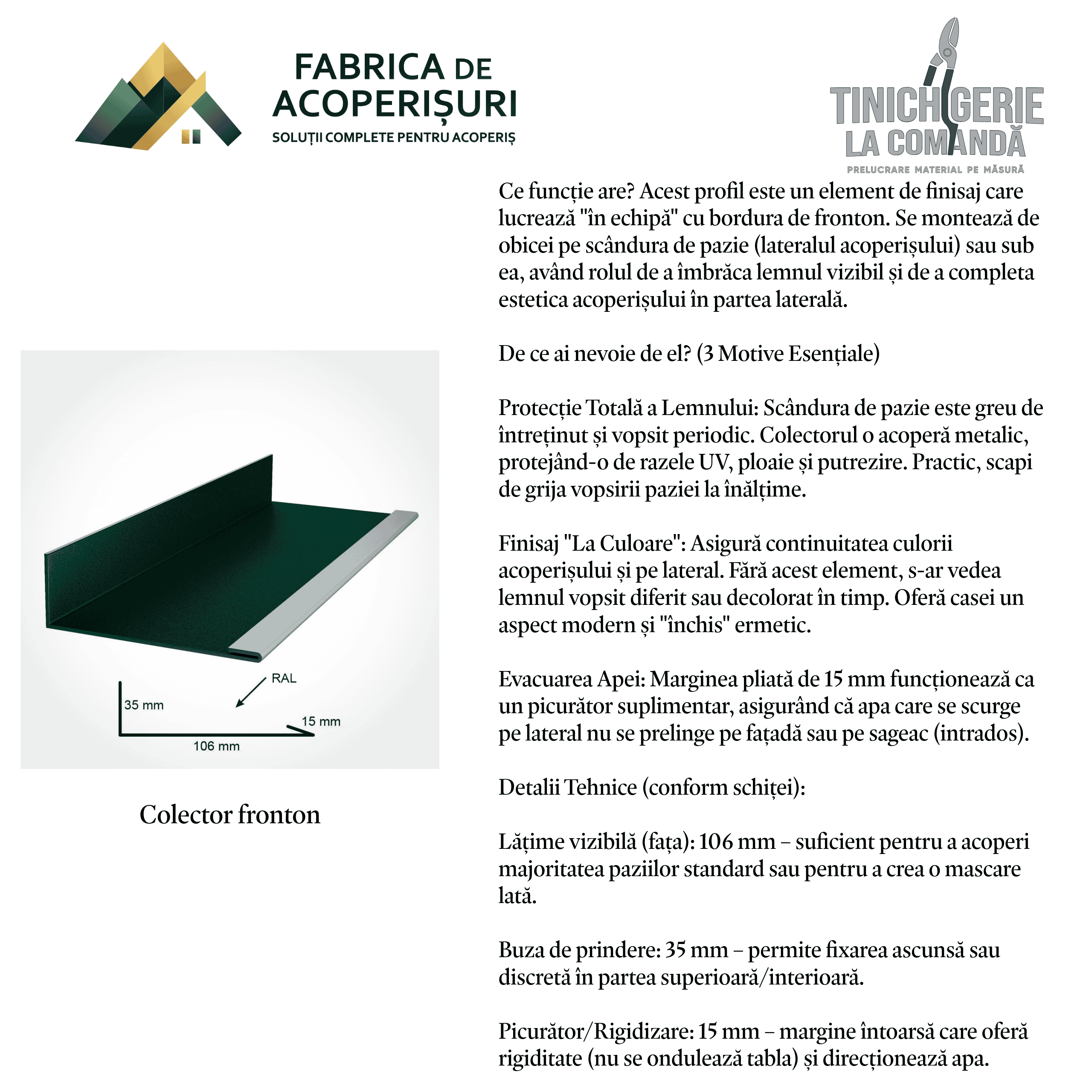 Detaliu tinichigerie civilă 10