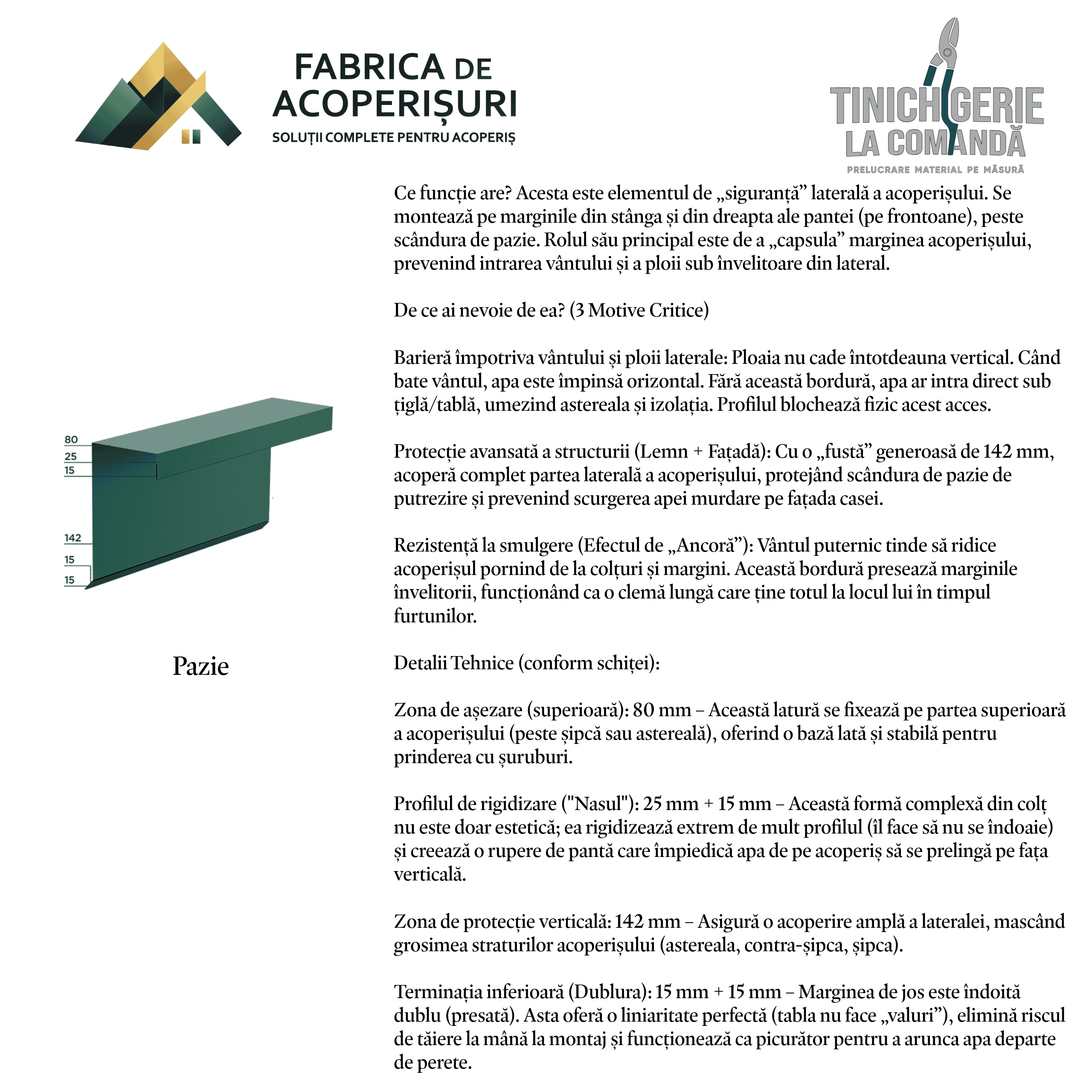 Detaliu tinichigerie civilă 12