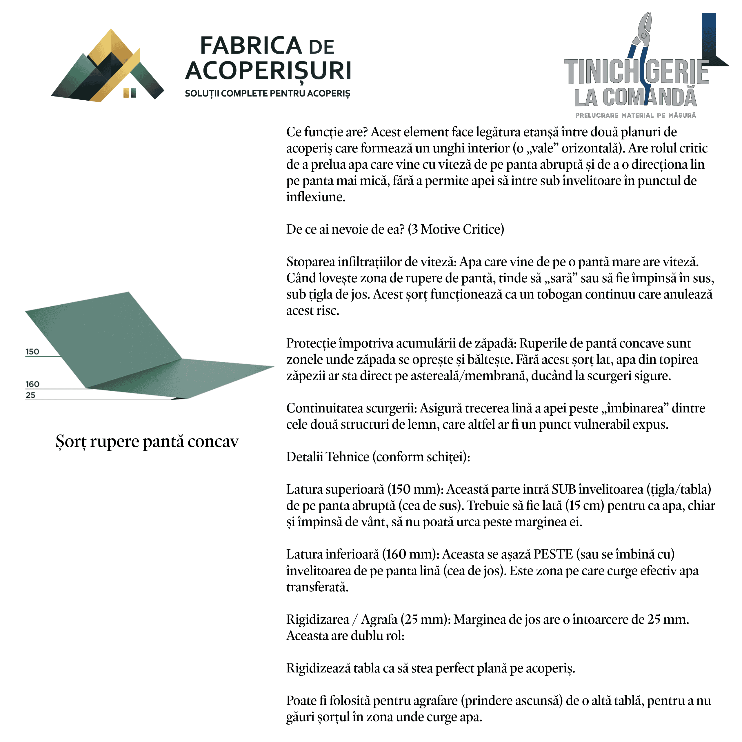 Detaliu tinichigerie civilă 13