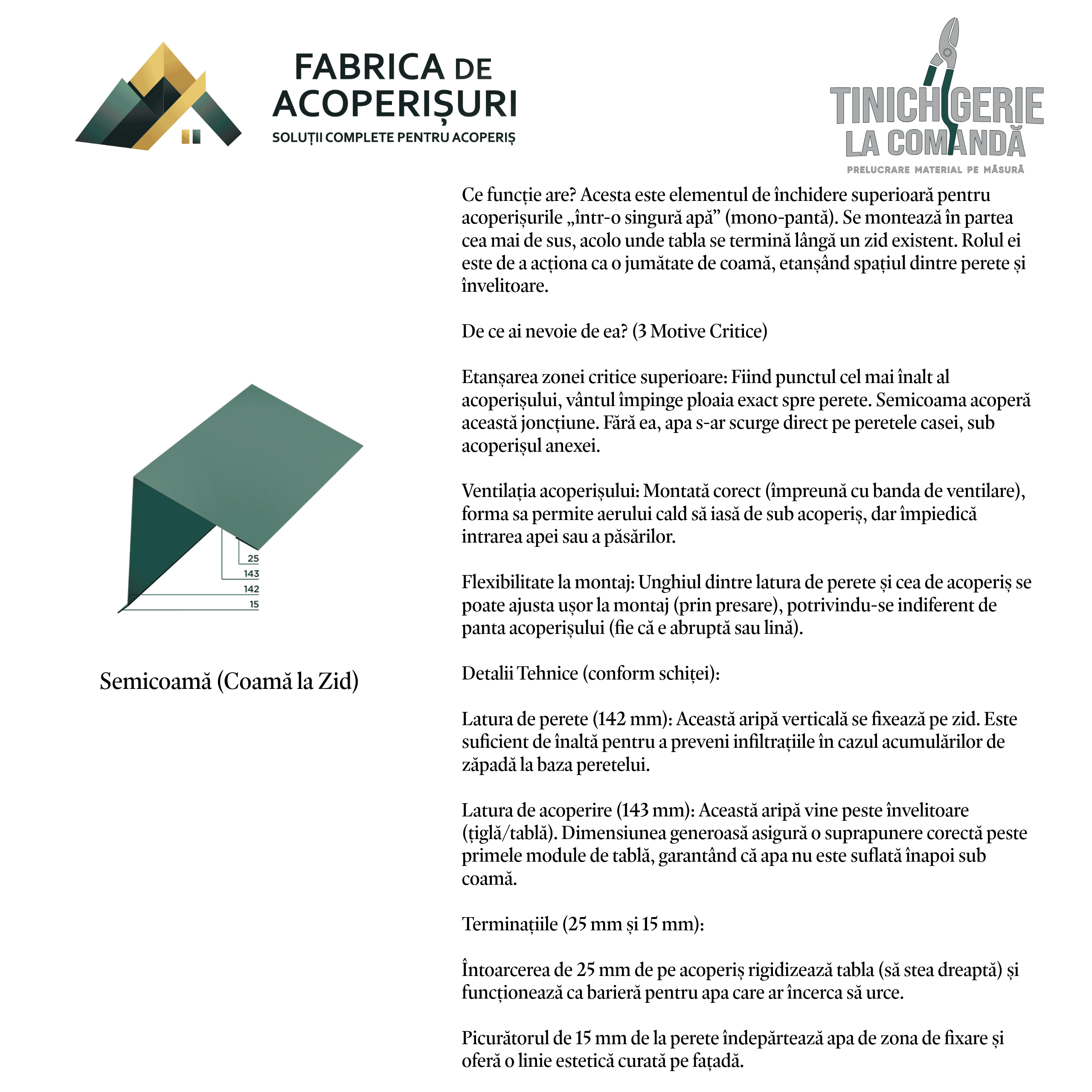 Detaliu tinichigerie civilă 15