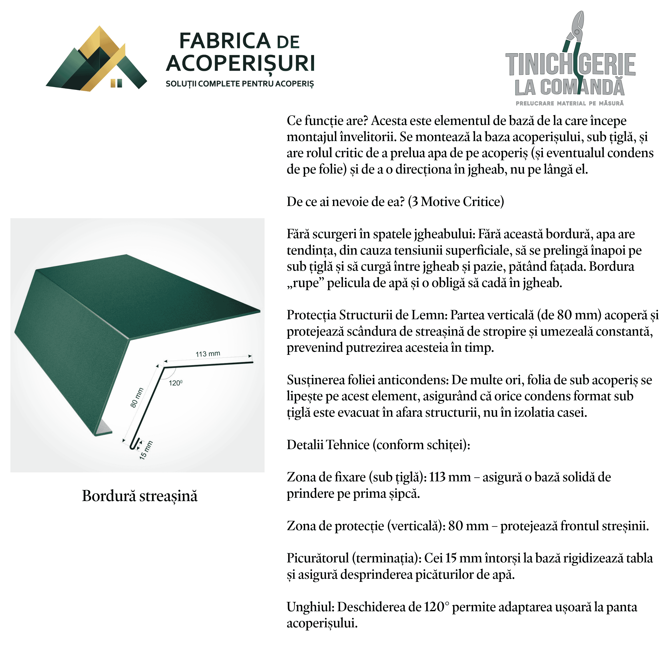 Detaliu tinichigerie civilă 2