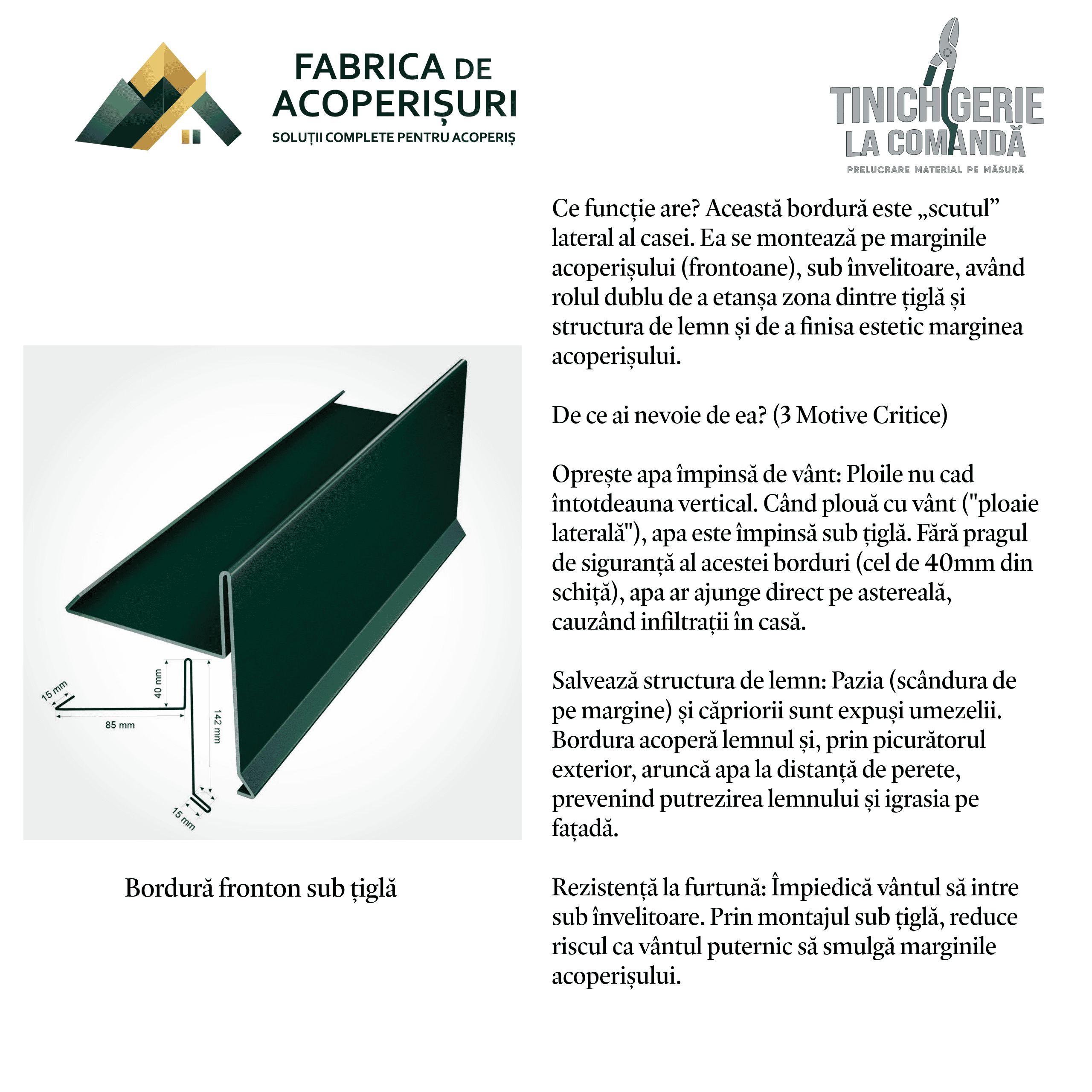 Detaliu tinichigerie civilă 5