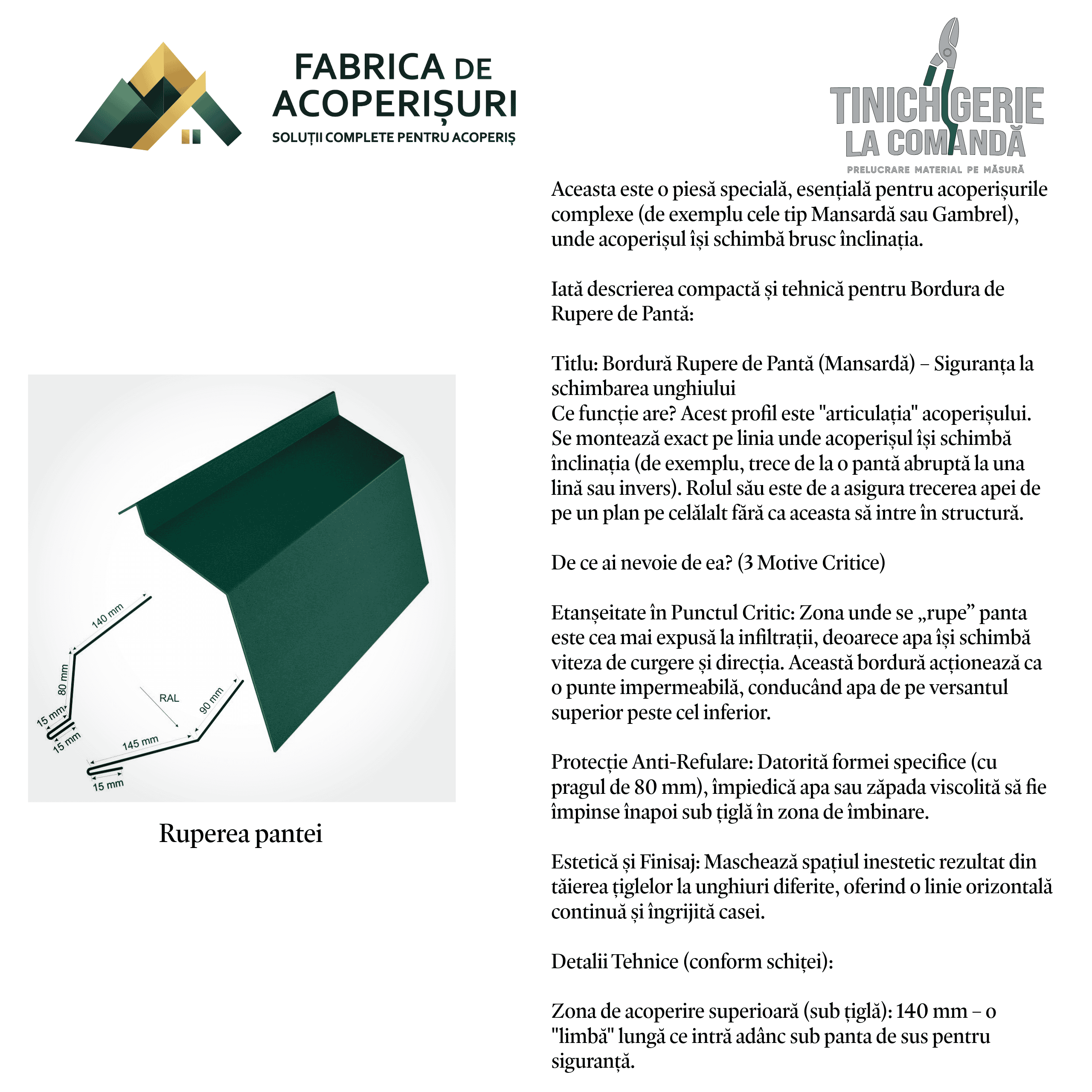 Detaliu tinichigerie civilă 7