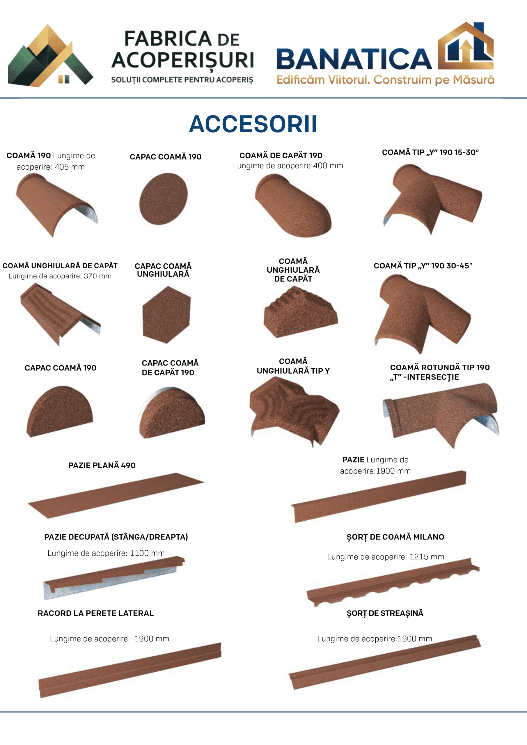 Accesorii sistem acoperiș Gerard Classic